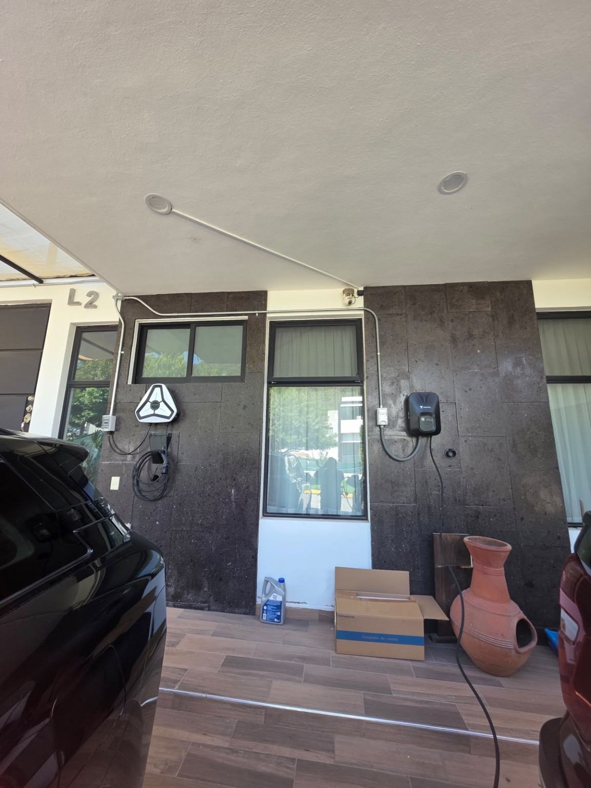 Instalación real de cargadores para vehículos eléctricos